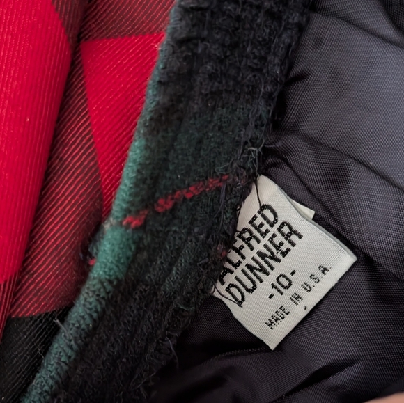 Women's Alfred Dunner Plaid Pencil Skirt Belted 10 USA Secretary Business - Picture 5 of 5